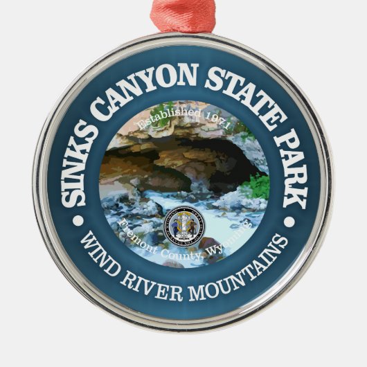 Sinks Canyon SP Ornament Aus Metall (Vorne)