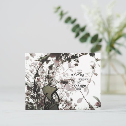 ((((((Sinn der Dinge))))) Postkarte (Stehend Vorderseite)