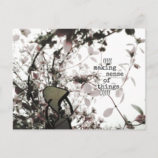 ((((((Sinn der Dinge))))) Postkarte (Vorderseite)