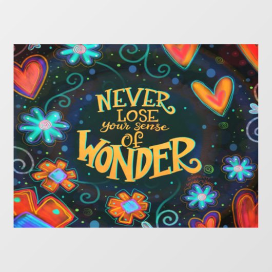 Sinn des Wunderfensters "Inspirivity" Fensteraufkleber (Blatt)