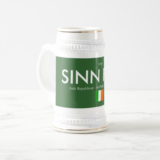 Sinn Feintribut 1916 Stein Bierglas (Vorderseite Links)