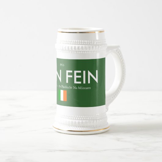 Sinn Feintribut 1916 Stein Bierglas (VorderseiteRechts)
