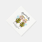 Sinn für Biene Brautparty Napkins Serviette (Ecke)