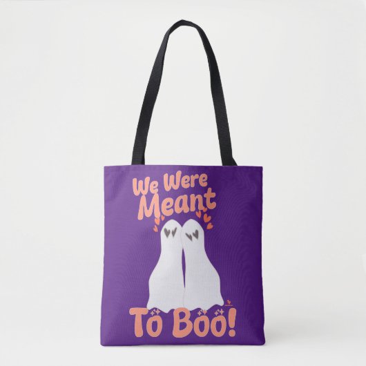 Sinn für Boo Cartoon Halloween Ghostsin Liebe Tasche (Vorderseite)