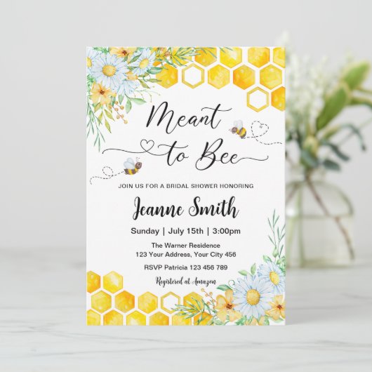 Sinn für Brautdusche Einladung (Stehend Vorderseite)