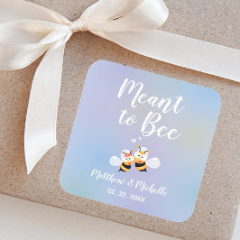 Sinn für eine schöne traumhafte Gastgeschenk Hochz Quadratischer Aufkleber