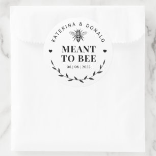 Sinn für Honey Wedding Runder Aufkleber