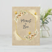 Sinn für Niedliche erschwingliche Hochzeitseinladu Einladung (Stehend Vorderseite)