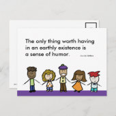 Sinn für Spaß Postkarte (Vorne/Hinten)