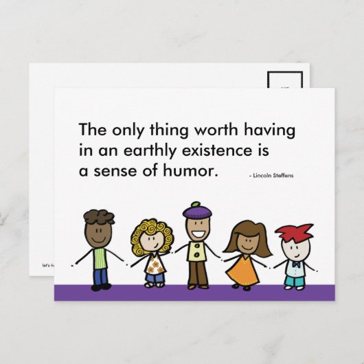 Sinn für Spaß Postkarte (Vorne/Hinten)