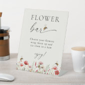 Sinn für Wildblume Brautparty Blume Bar Sockelschild (In SItu)