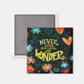 Sinn für Wunder inspirierende Blumenhörer Magnet (Vorderseite/Rückseite)