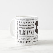 Sinn und Sinnlichkeit Kaffeetasse (Vorderseite Links)