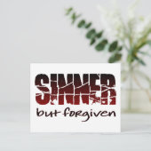 Sinner, aber vergeben postkarte (Stehend Vorderseite)