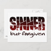 Sinner, aber vergeben postkarte (Vorne/Hinten)