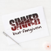 Sinner, aber vergeben rechteckiger aufkleber (Umschlag)