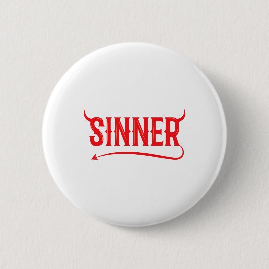 Sinner Outfit Matching Kleidung Couple Geschenke S Button (Vorderseite)