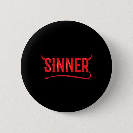 Sinner Outfit Matching Kleidung Couple Geschenke S Button (Vorderseite)