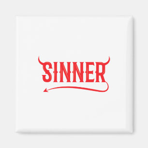 Sinner Outfit Matching Kleidung Couple Geschenke S Magnet