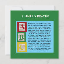 SINNERS PRAYER