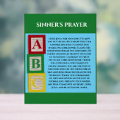 SINNERS PRAYER ACRYLSCHILD (Neutral)