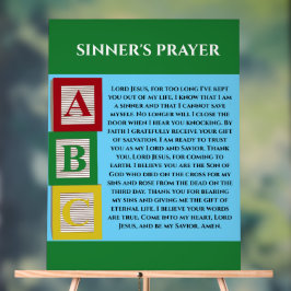 SINNERS PRAYER ACRYLSCHILD