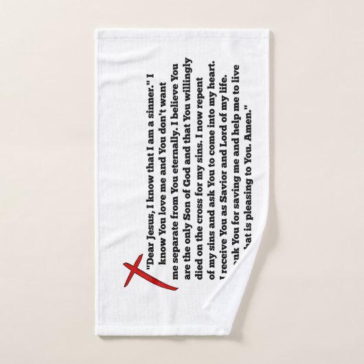 Sinners Prayer Badhandtuch Set (Handtuch)