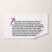 Sinners Prayer Badhandtuch Set (Handtuch)