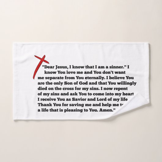 Sinners Prayer Badhandtuch Set (Handtuch)