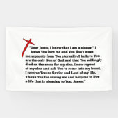 Sinners Prayer  Banner (Horizontal)