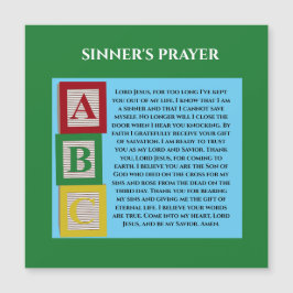 SINNERS PRAYER MAGNETKARTE