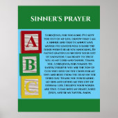 SINNERS PRAYER POSTER (Vorne)