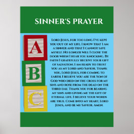 SINNERS PRAYER POSTER