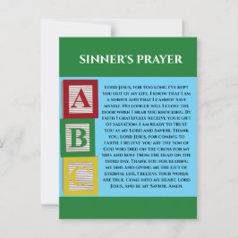 SINNERS PRAYER POSTKARTE