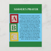 SINNERS PRAYER POSTKARTE (Vorderseite)