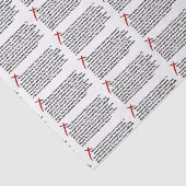 Sinners Prayer Seidenpapier (Ausschnitt)