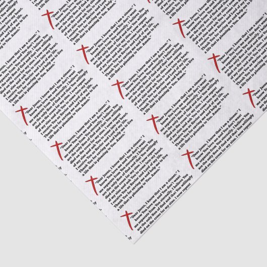 Sinners Prayer Seidenpapier (Ausschnitt)