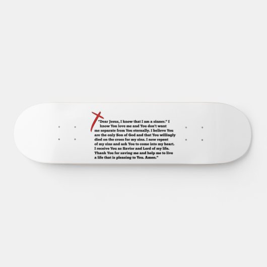 Sinners Prayer Skateboard (Horizontal)