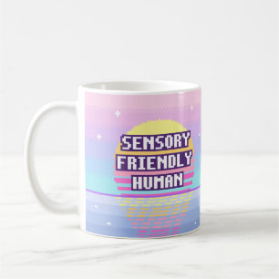Sinnesfreundlicher menschlicher neurodivergenter P Kaffeetasse