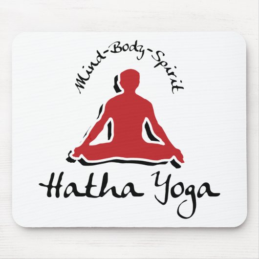 Sinneskörper-Geist Hatha Yoga Mousepad (Vorne)