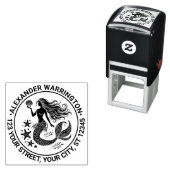 Sinnlich Mermaid Siren, Rücksendeadresse für Starf Permastempel (Beispiel)