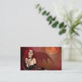 Sinnliche Engels-Geschäfts-Karte Visitenkarte (Stehend Vorderseite)