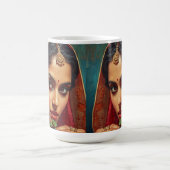 Sinnliche indische Teepflückerin Kaffeetasse (Mittel)