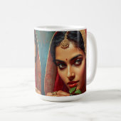 Sinnliche indische Teepflückerin Kaffeetasse (VorderseiteRechts)