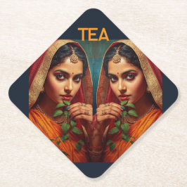 Sinnliche indische Teepflückerin Untersetzer