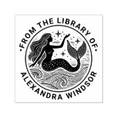 Sinnliche Meerjungfrau in der Bibliothek der Ozean Permastempel (Design)