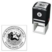 Sinnliche Mermaid in Waves Familienname Datum Estn Permastempel (Beispiel)