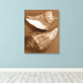 Sinnliche Muscheln Leinwanddruck (Insitu (Holzboden))