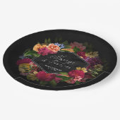 Sinnliche Nächte Blumenhochzeit immer für immer ID Pappteller (Schrägansicht)