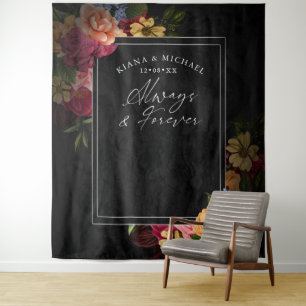 Sinnliche Nächte Blumenhochzeit immer für immer ID Wandteppich